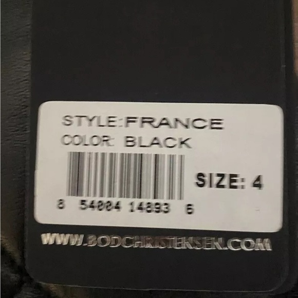 NWT BOD & CHRISTENSEN Black Leather Quilted Mini Skirt Size 4 - Picture 14 of 16